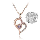 Colar com Pingente "Eu te amo"