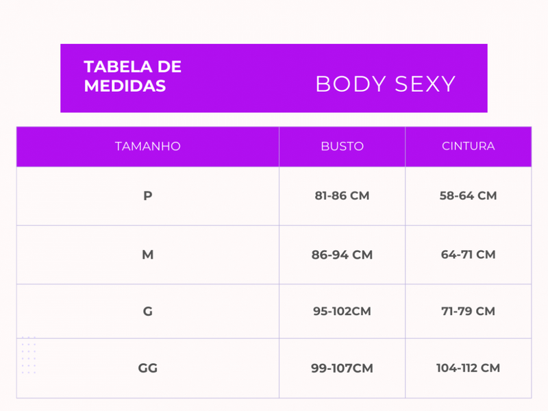 Lingerie Bodysuit Sexy Sem Crochê De Renda - 50% DE DESCONTO + FRETE GRÁTIS!